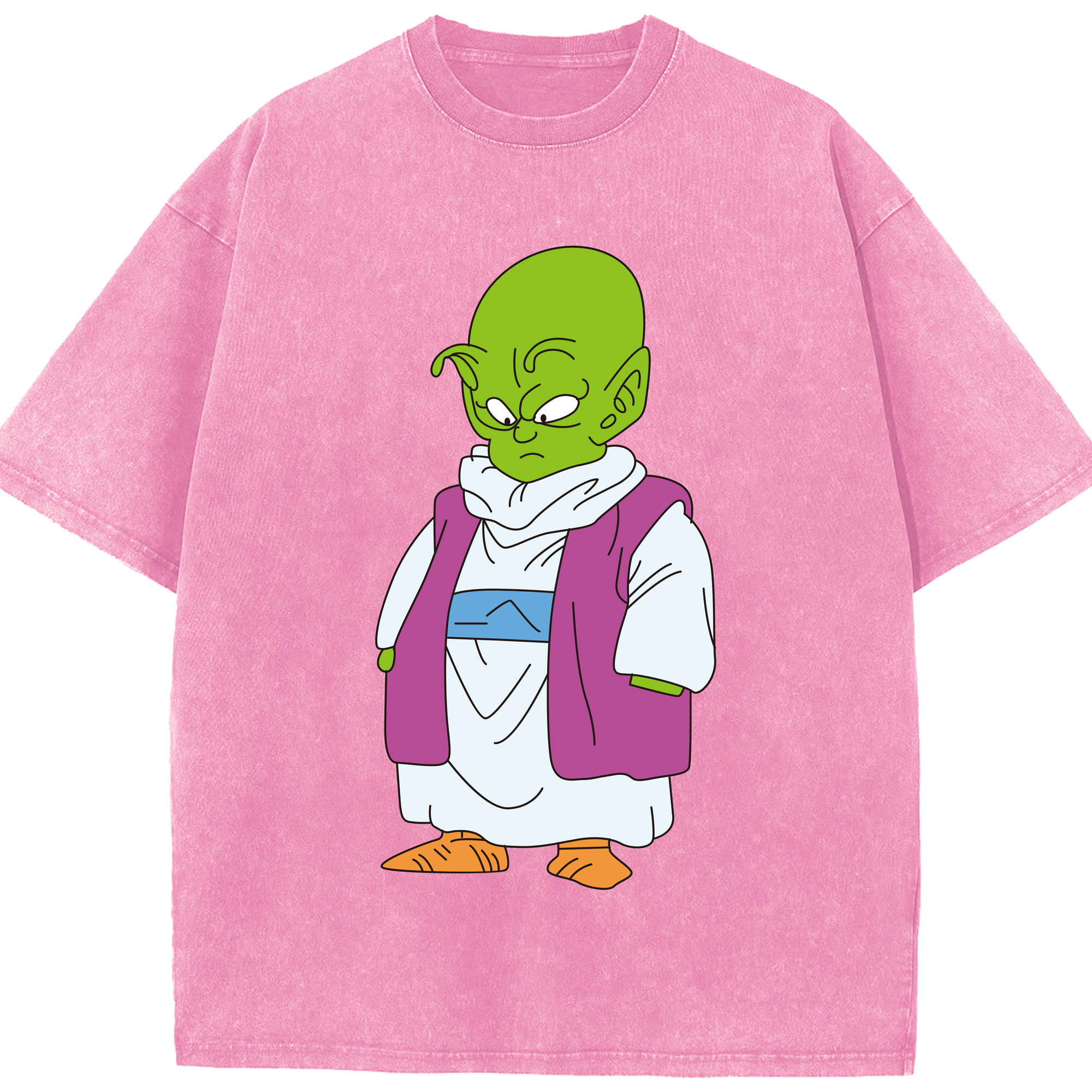 （画像用） ドラゴンボール ピッコロ DRAGON BALL Piccolo 綿100% ヴィンテージ風 半袖Tシャツ（フロントプリント）